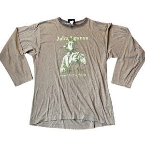 Signatures Network Men's XL Beatles John Lennon  "Power To The People" T-shirt
